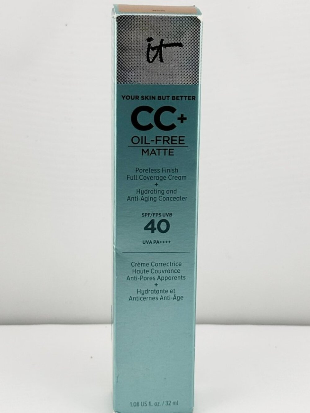 NEW IT Cosmetics CC+ Oil Free Matte Full Coverage Cream - DEEP